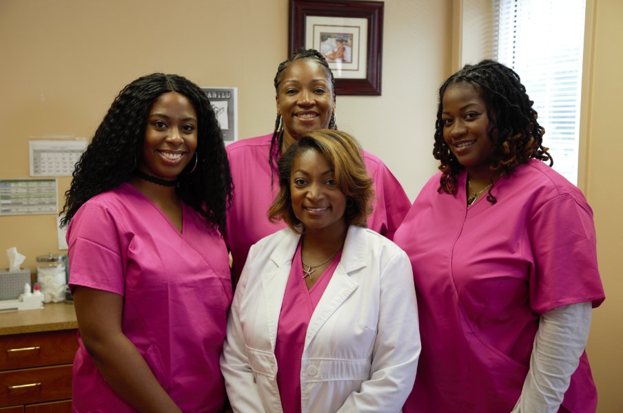 Dr. Kia Grundy and the Trinity Pediatrics care team in Millburn, NJ